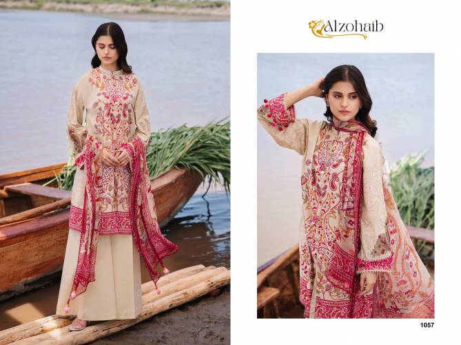 M Basics 3 By Alzohaib Cotton Embroidery Pakistani Suits Wholesale Price 
